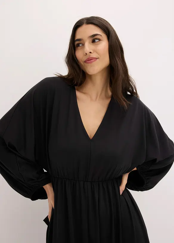 Abito midi con scollatura profonda, bonprix