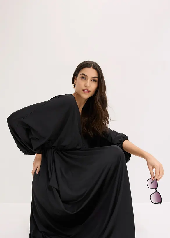 Abito midi con scollatura profonda, bonprix