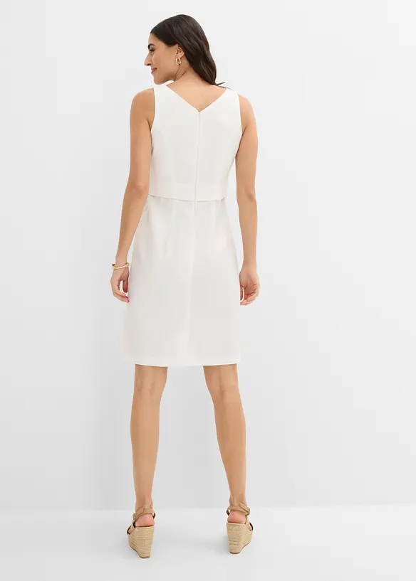Abito a tubino con effetto gilet e lyocell, bonprix