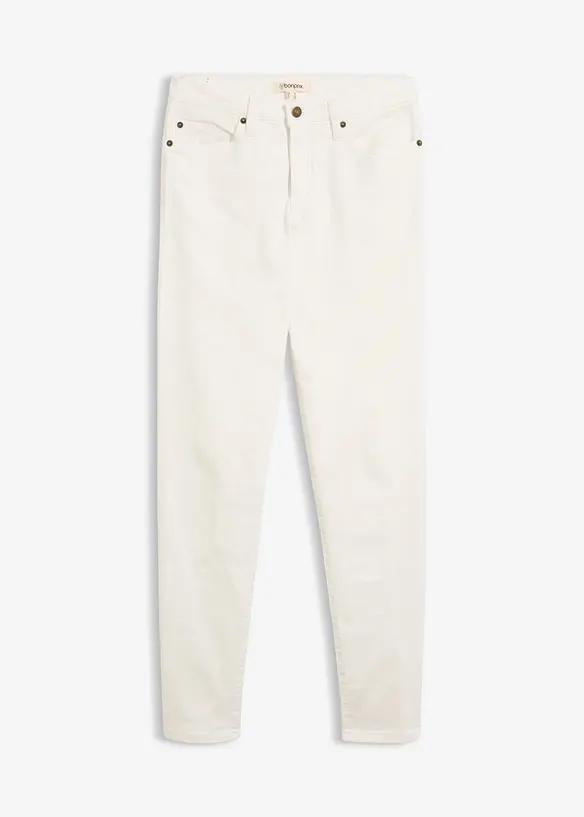 Mom jeans lunghi, vita media, bonprix