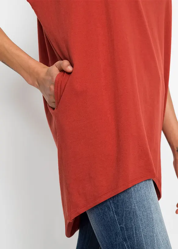 Maglia lunga in puro cotone, bonprix