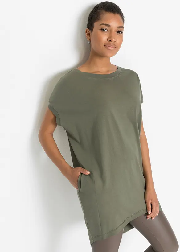 Maglia lunga in puro cotone, bonprix