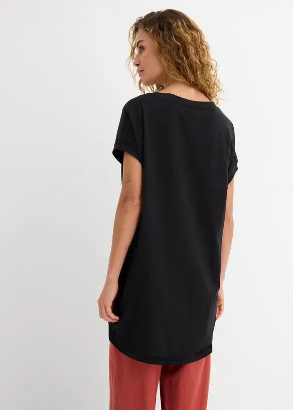 Maglia lunga in puro cotone, bonprix