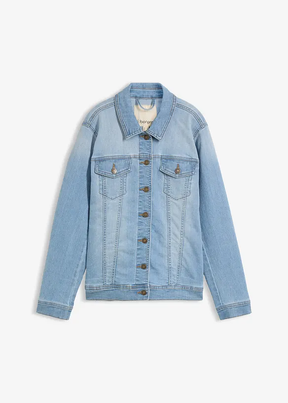 Giacca di jeans elasticizzata basic, bonprix