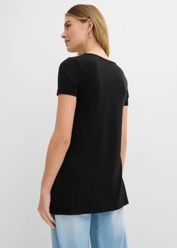 Maglia lunga con viscosa, bonprix