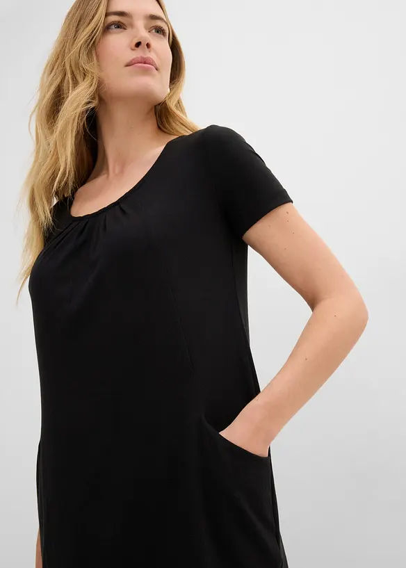 Maglia lunga con viscosa, bonprix