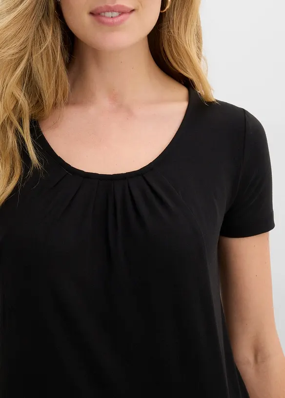 Maglia lunga con viscosa, bonprix
