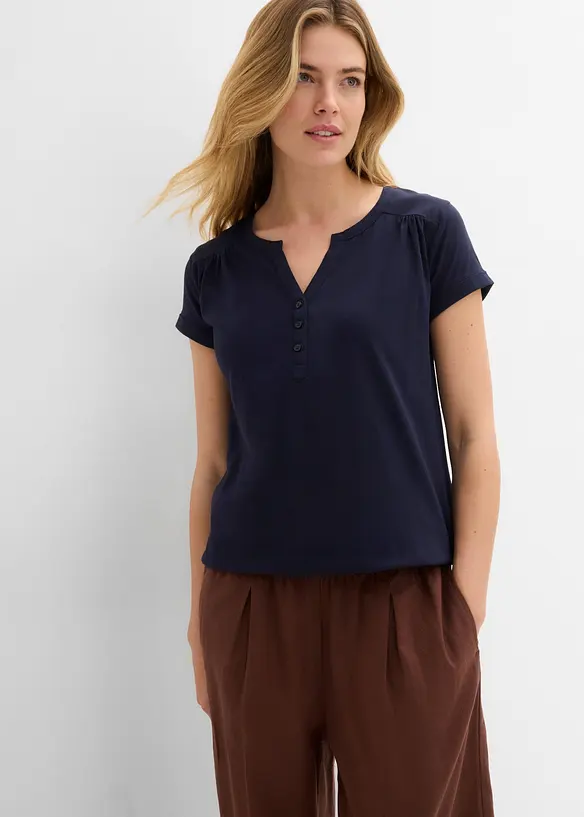 Maglia in cotone a maniche corte, bonprix