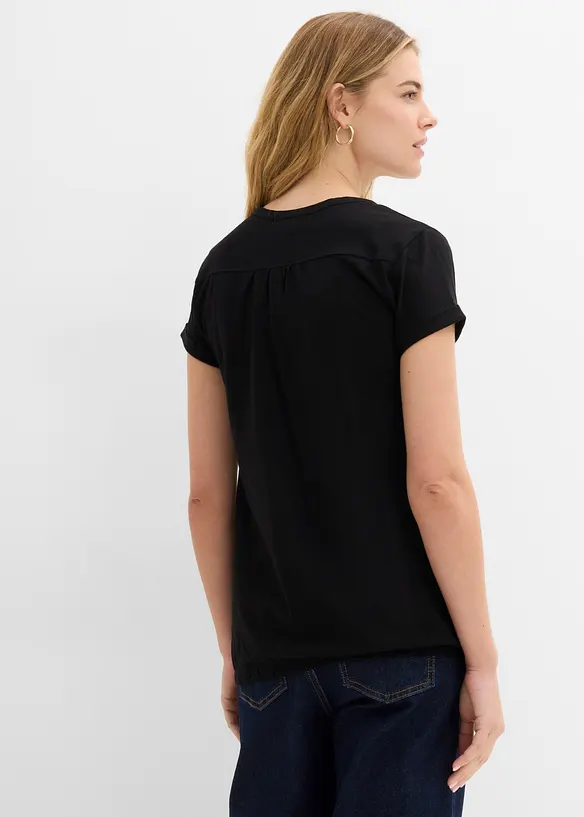 Maglia in cotone a maniche corte, bonprix