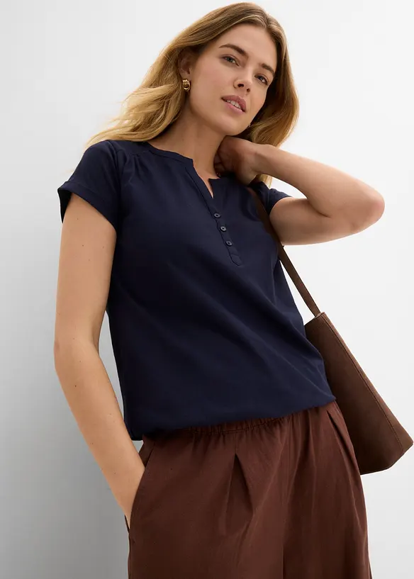 Maglia in cotone a maniche corte, bonprix