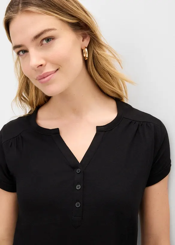 Maglia in cotone a maniche corte, bonprix