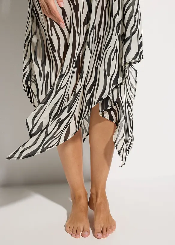 Abito lungo da mare in chiffon leggero, bonprix