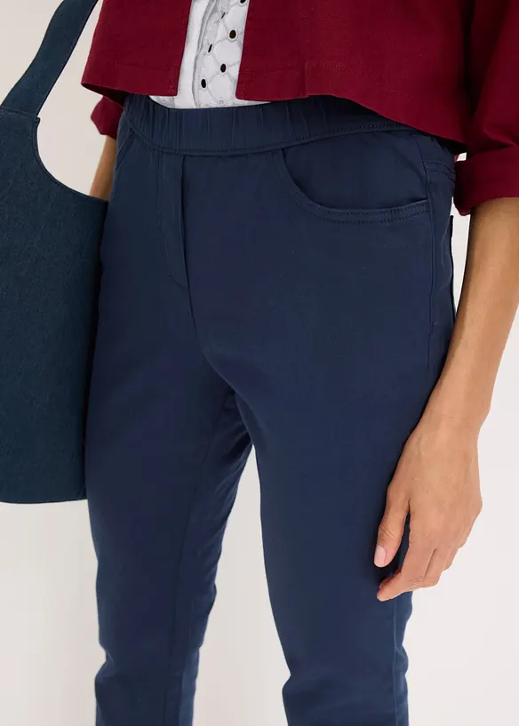 Pantaloni cropped elasticizzati, bonprix