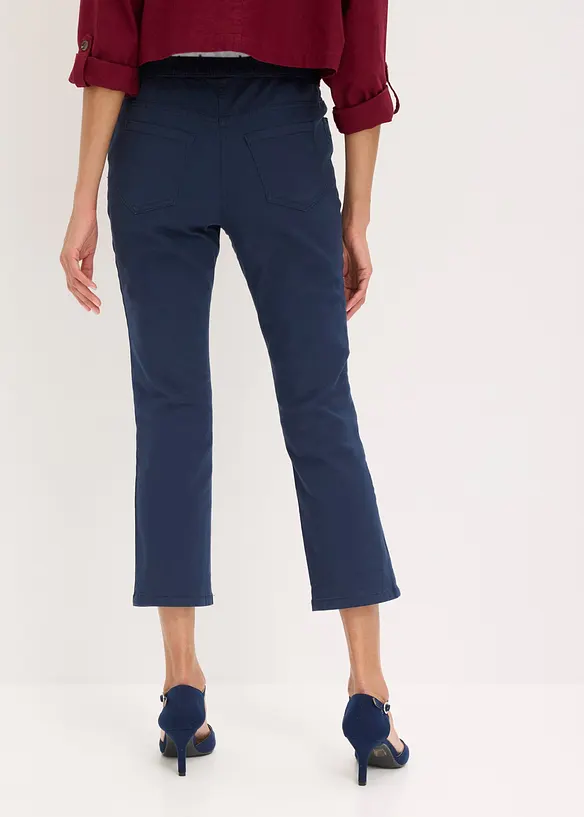 Pantaloni cropped elasticizzati, bonprix