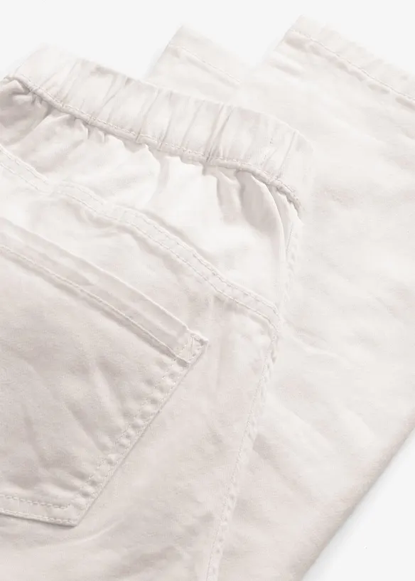 Pantaloni cropped elasticizzati, bonprix