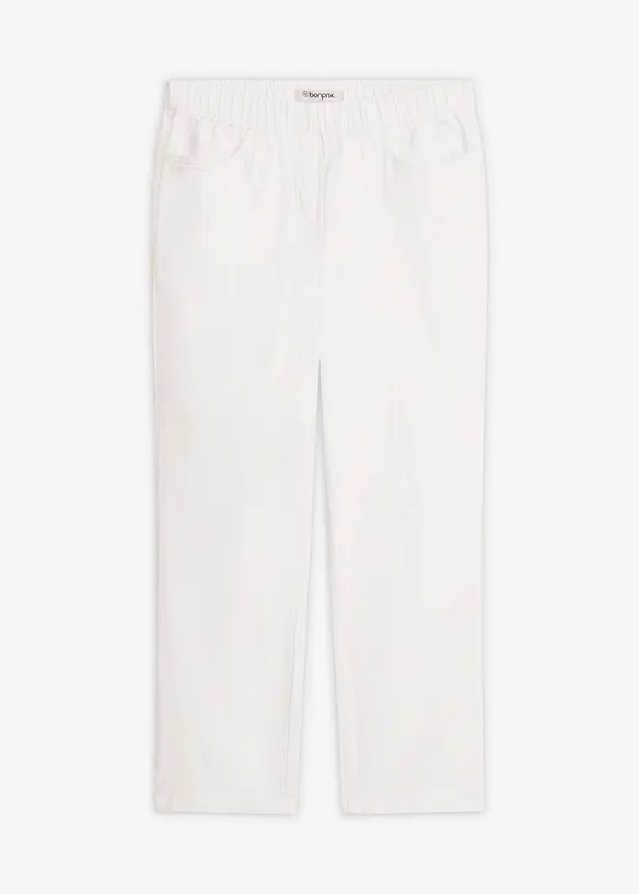Pantaloni cropped elasticizzati, bonprix