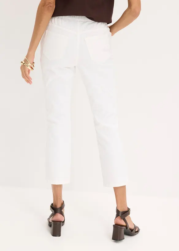 Pantaloni cropped elasticizzati, bonprix