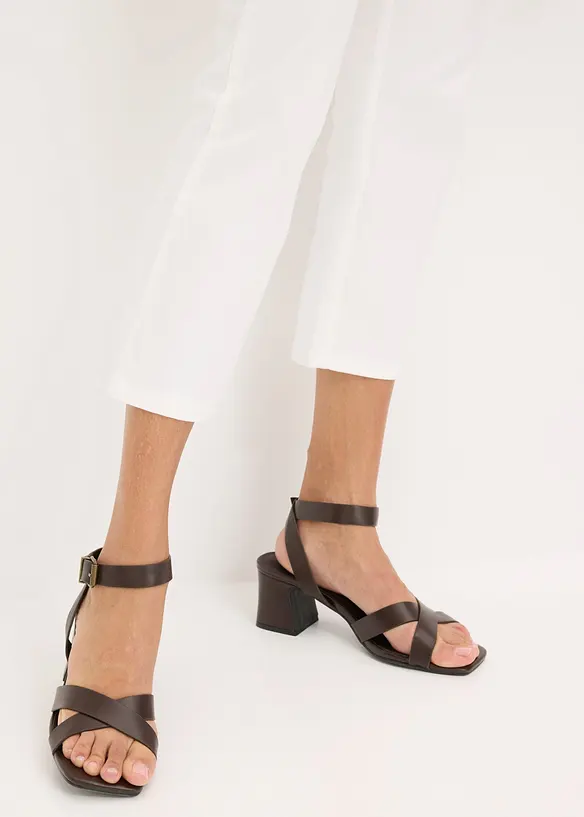 Pantaloni cropped elasticizzati, bonprix