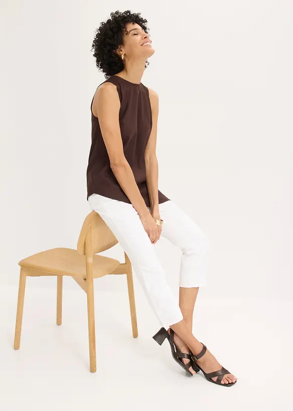 Pantaloni cropped elasticizzati, bonprix