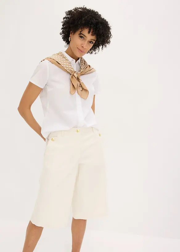 Camicetta a maniche corte in popeline, bonprix