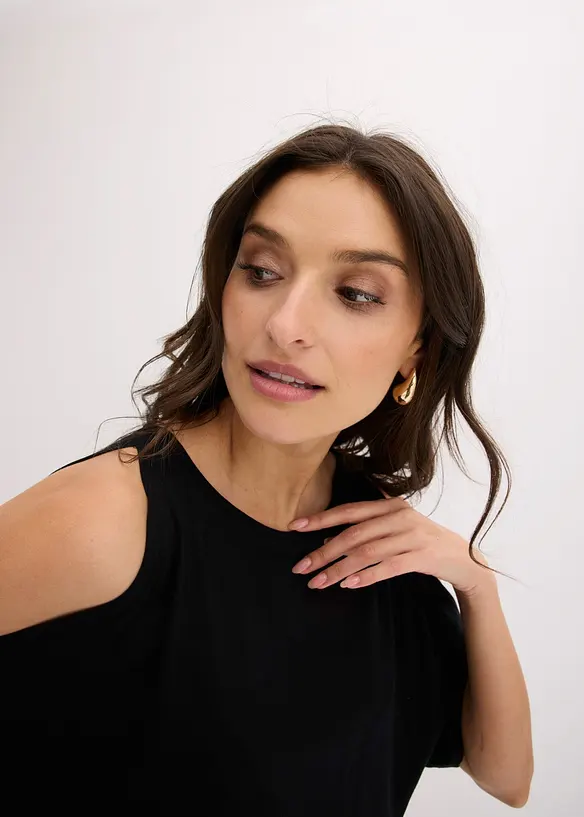 Maglia a spalle scoperte in viscosa, bonprix