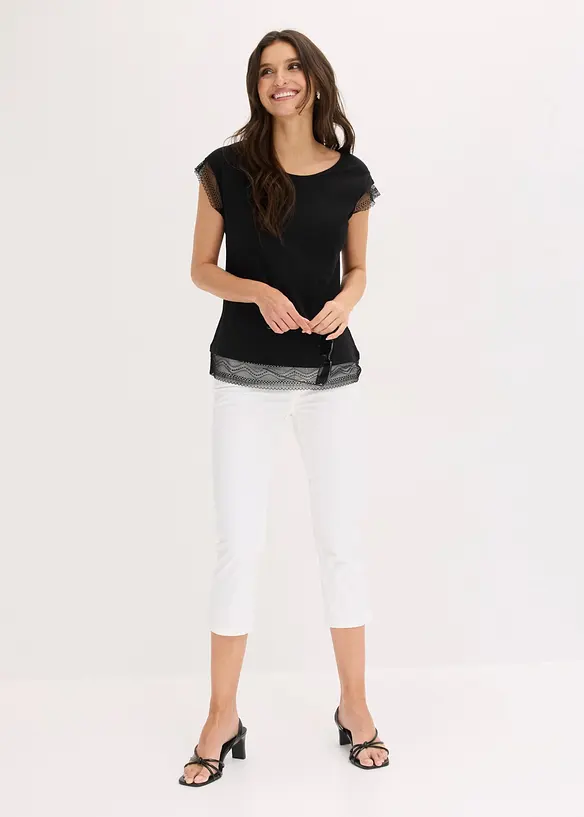 Maglia boxy in cotone, bonprix