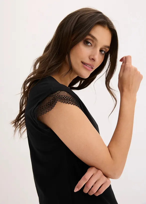Maglia boxy in cotone, bonprix
