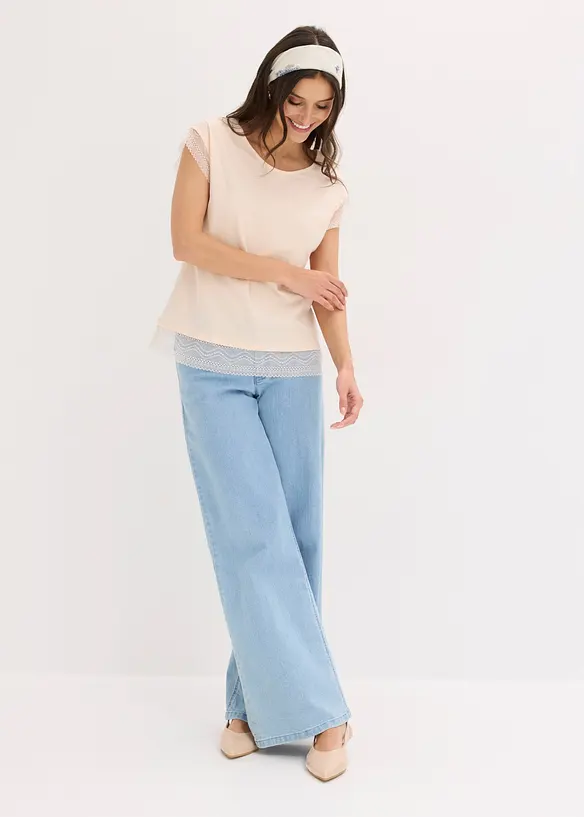 Maglia boxy in cotone, bonprix