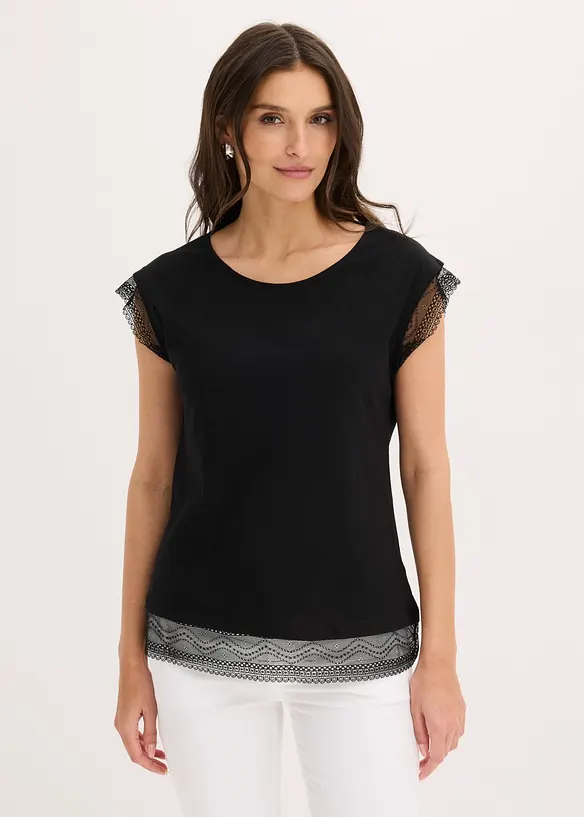 Maglia boxy in cotone, bonprix