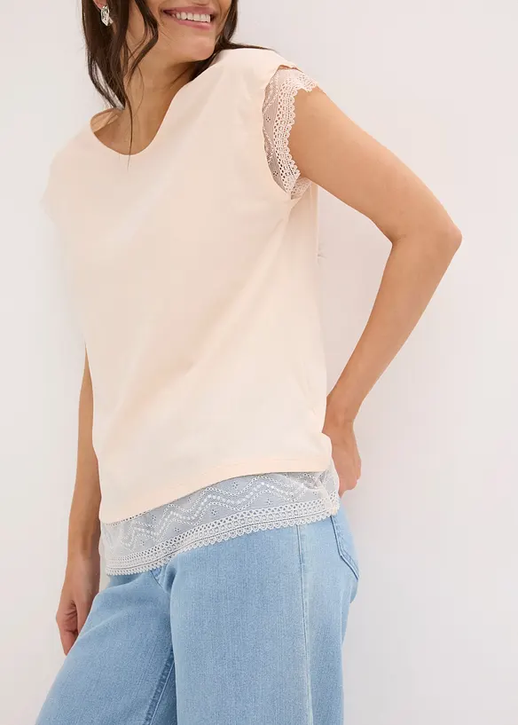 Maglia boxy in cotone, bonprix