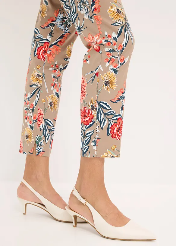 Pantaloni cropped elasticizzati, bonprix