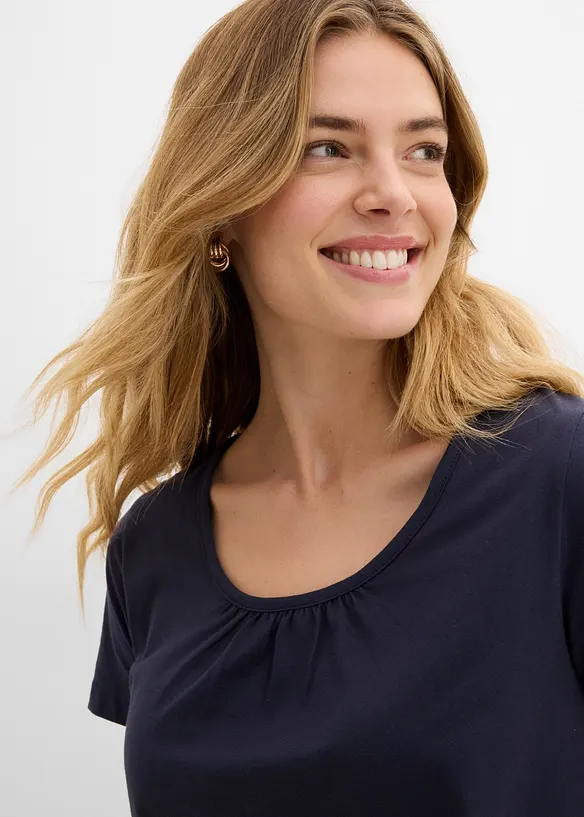 Maglietta a maniche corte in puro cotone, bonprix