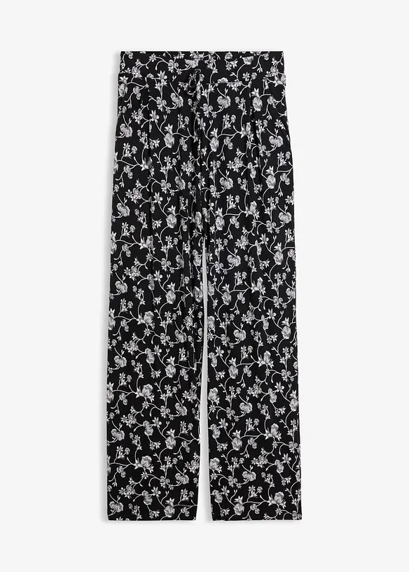 Pantaloni a palazzo in misto viscosa, bonprix