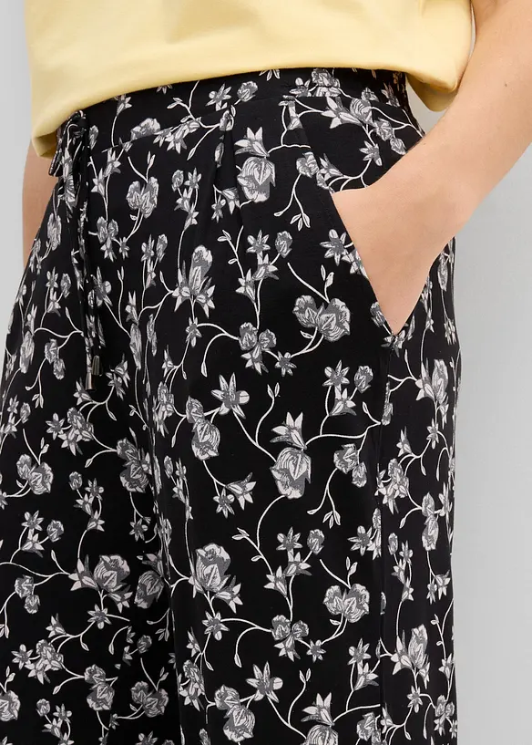 Pantaloni a palazzo in misto viscosa, bonprix