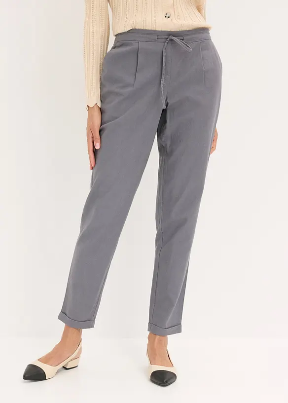 Pantaloni in misto lino, bonprix