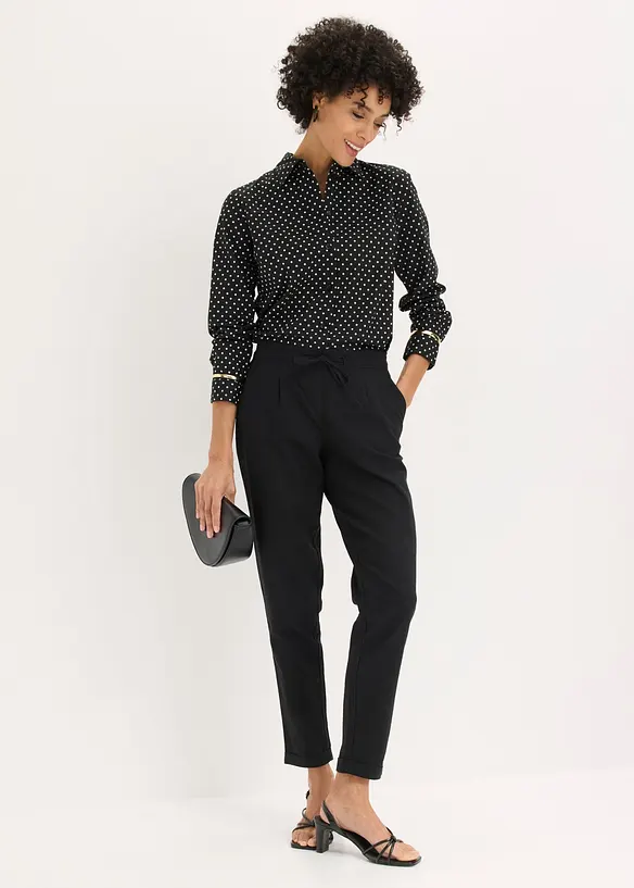 Pantaloni in misto lino, bonprix