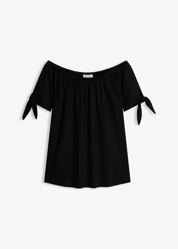 Maglia con spalle scoperte e laccetti, bonprix