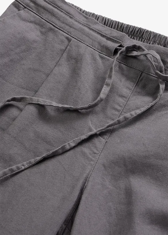 Pantaloni in misto lino, bonprix