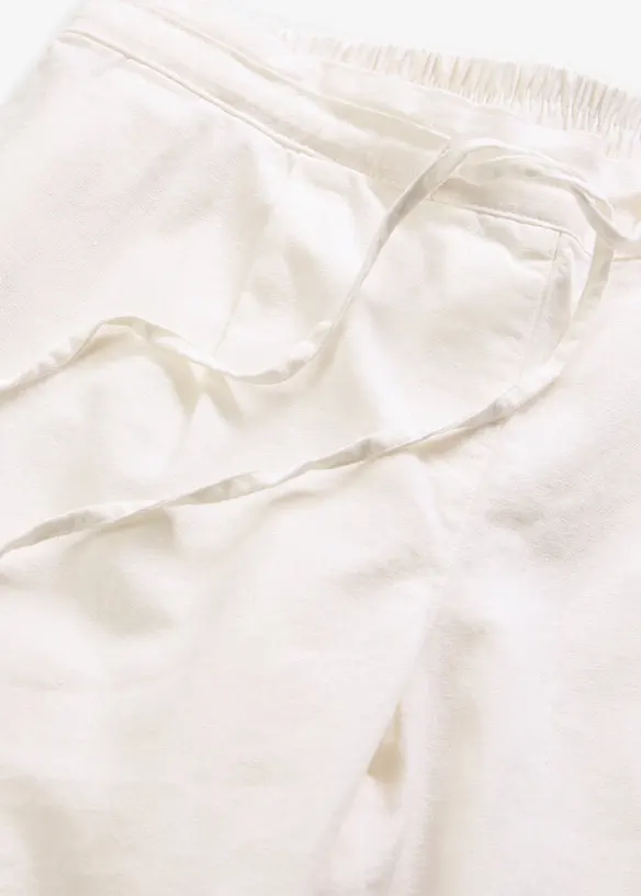 Pantaloni in misto lino, bonprix