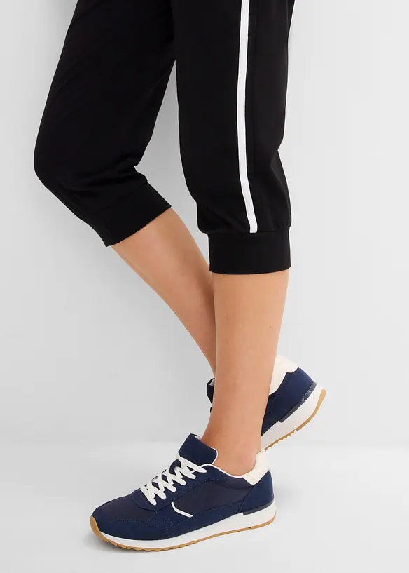 Pantaloni capri da jogging in cotone (pacco da 2), bonprix