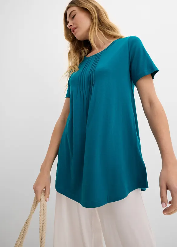 T-shirt svasata a maniche corte, bonprix