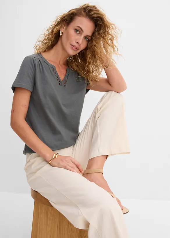 Maglia con scollo particolare, bonprix
