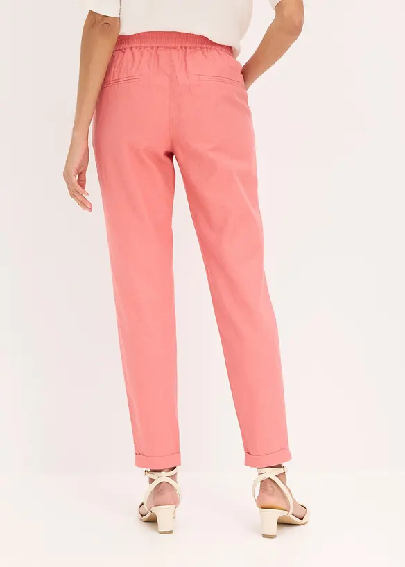 Pantaloni in misto lino, bonprix