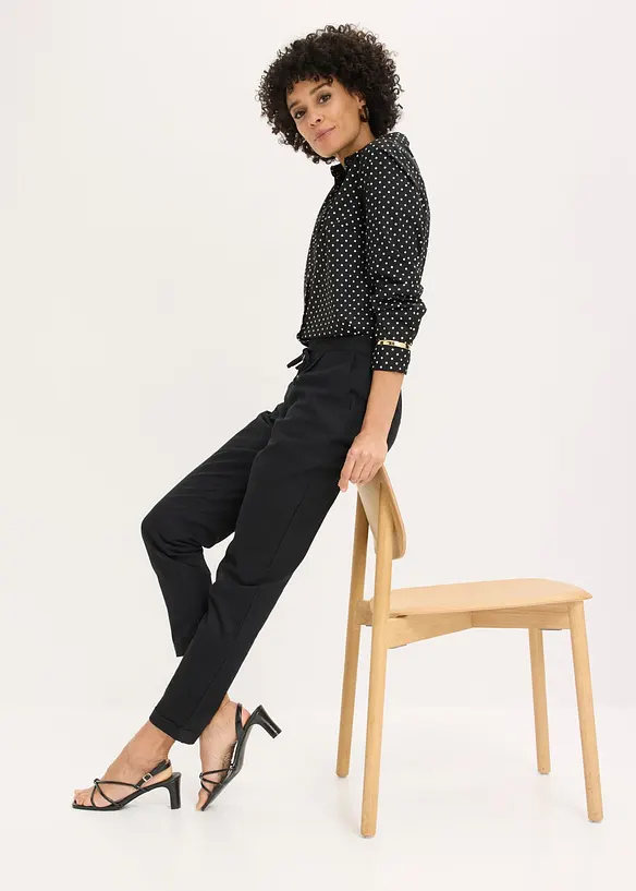 Pantaloni in misto lino, bonprix