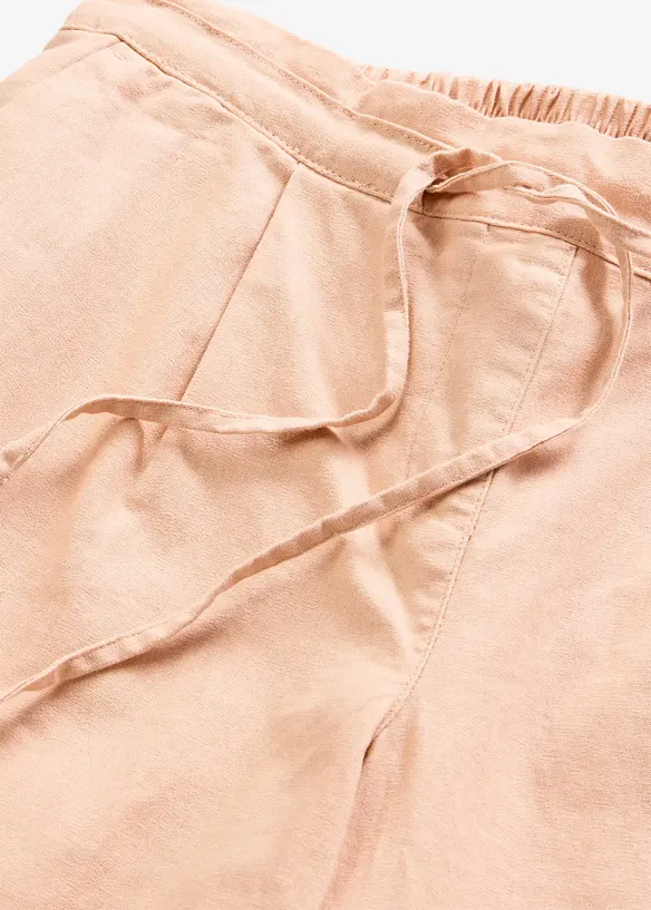Pantaloni in misto lino, bonprix
