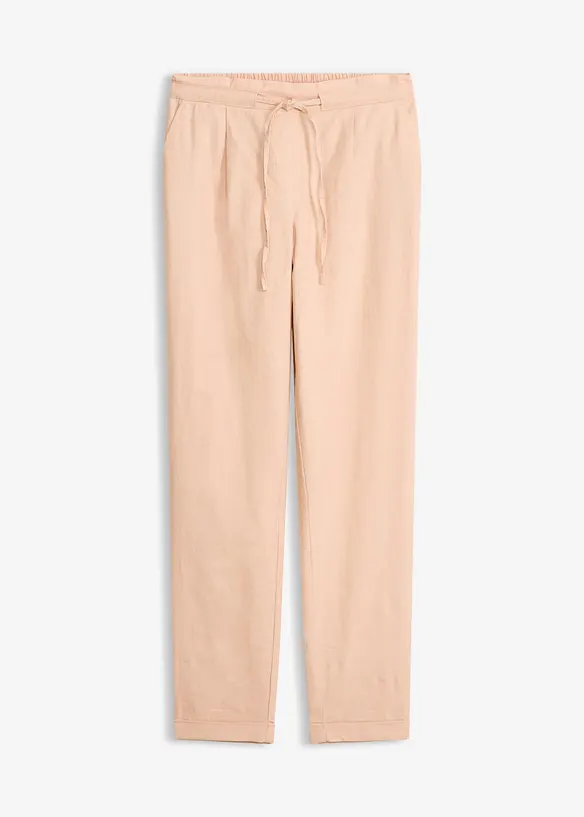 Pantaloni in misto lino, bonprix