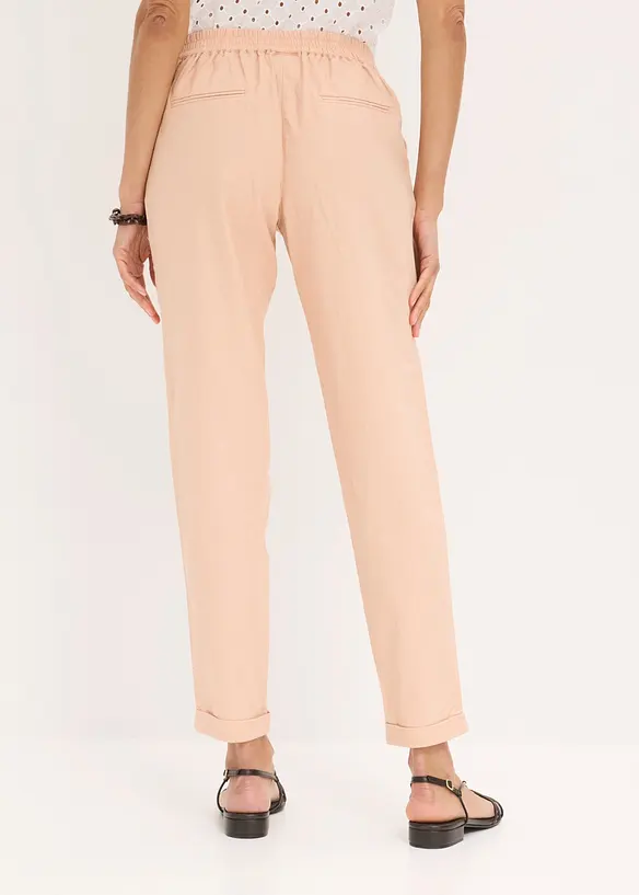 Pantaloni in misto lino, bonprix