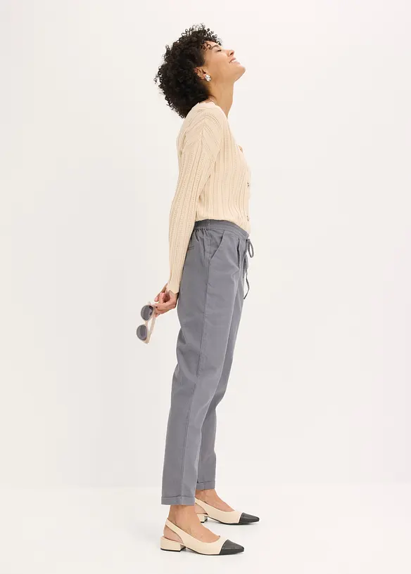 Pantaloni in misto lino, bonprix