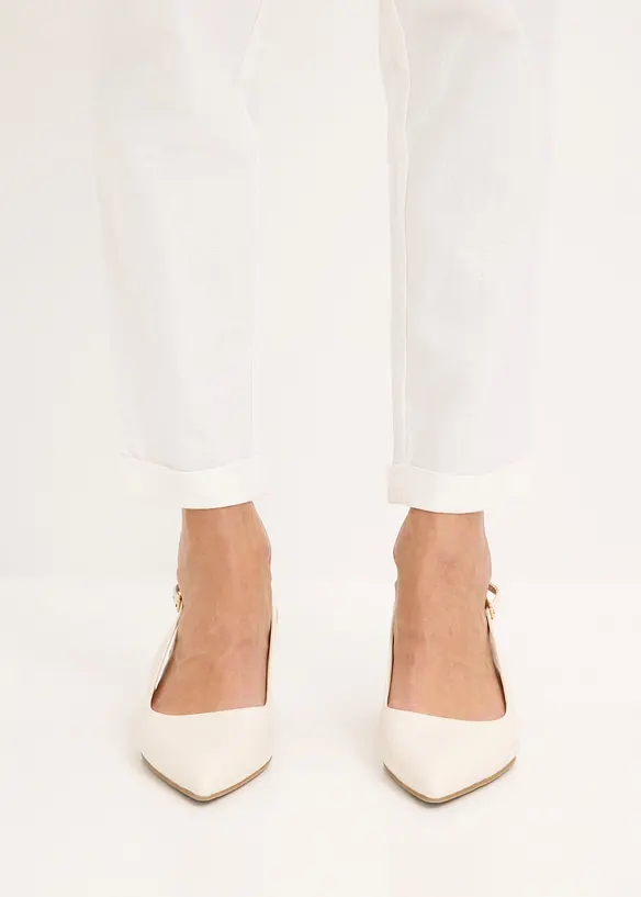 Pantaloni in misto lino, bonprix