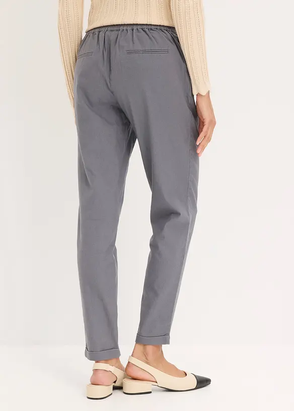Pantaloni in misto lino, bonprix
